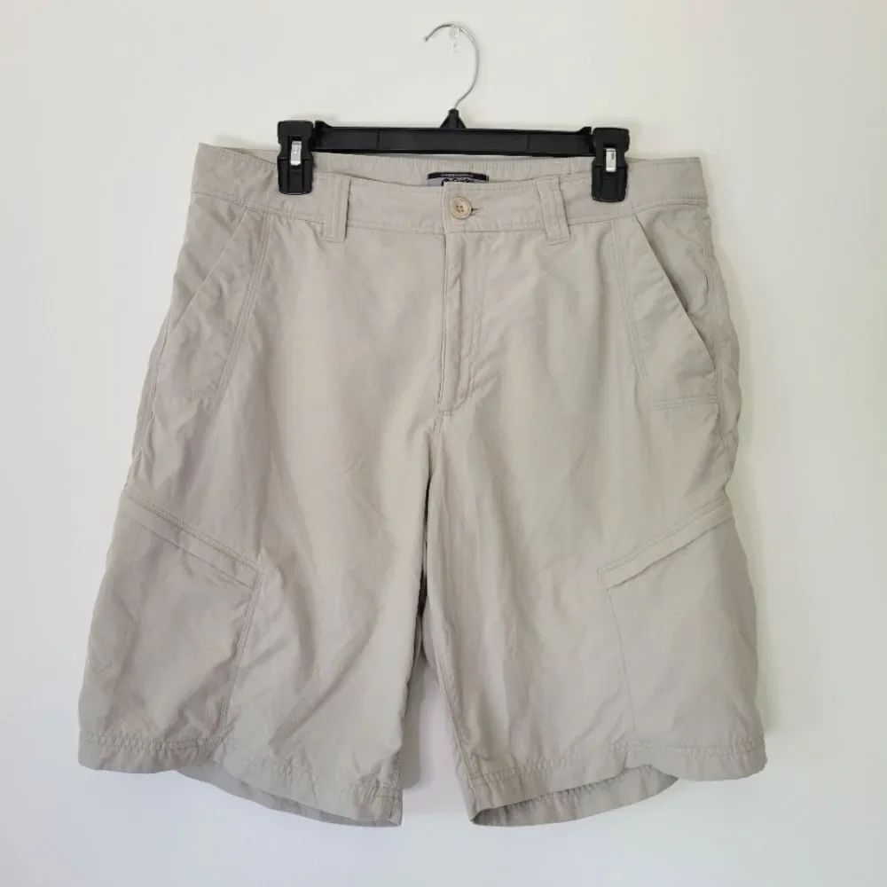 Gander Mountain Guide Series Men's Gray/Khaki Cargo Shorts Hiking Fishing 34